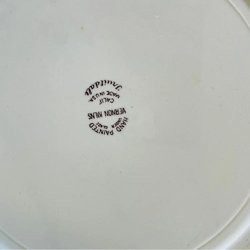 VINTAGE VERNON‎ KILNS “Fruitdale” Platter, Wonderful Condition
